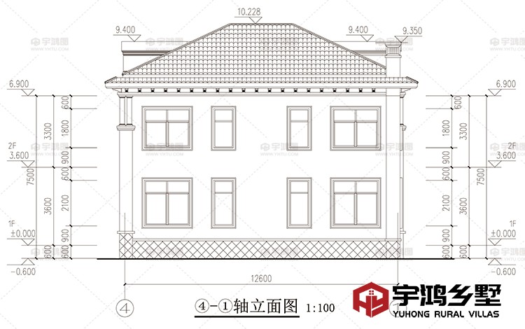 背立面