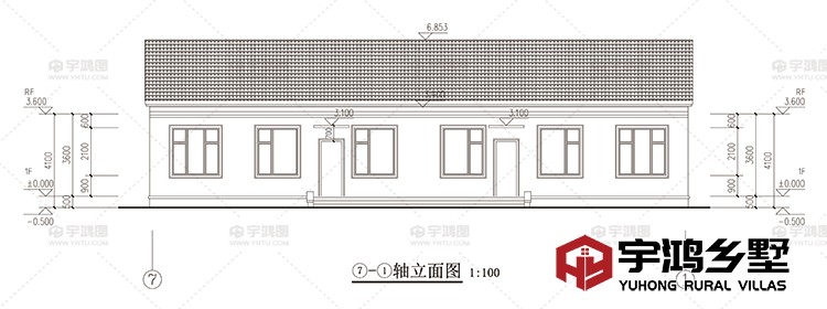 背立面