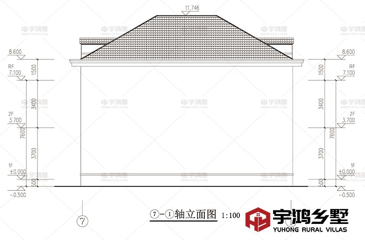 背立面